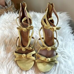 BCBG Maxazria suede heels